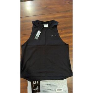 LSKD Deluxe PimaFLX Tank Black WTNK0008 Muscle Tank Top Small NWT